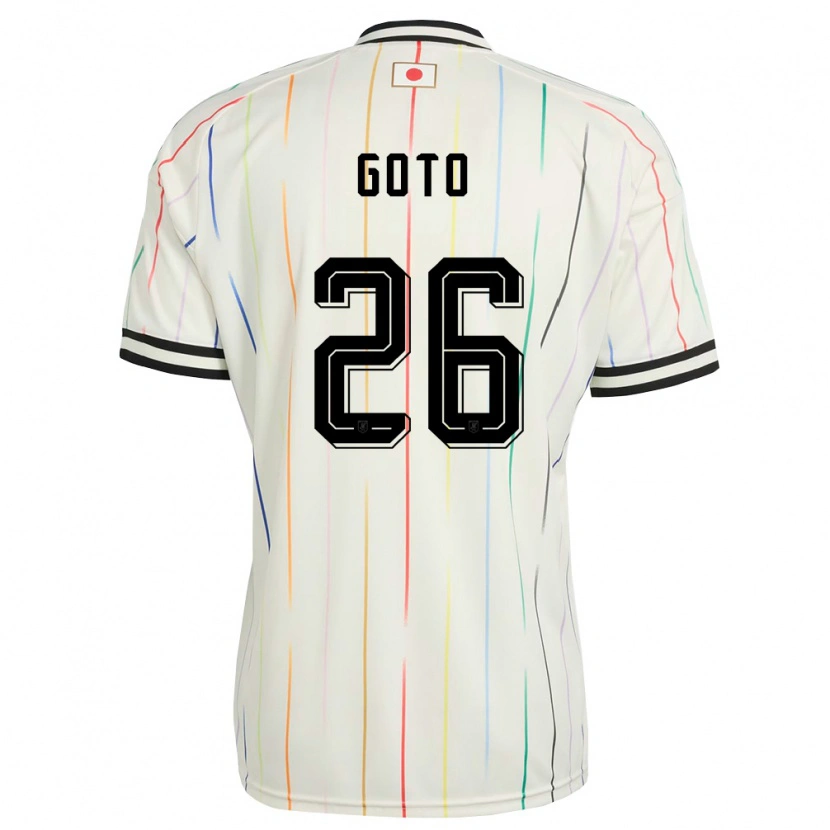 Danxen Dětské Japonsko Keisuke Goto #26 Bílá Černá Daleko Hráčské Dresy 26-28 Dres