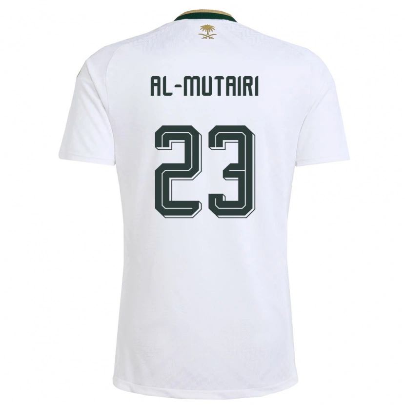 Danxen Dětské Saúdská Arábie Turki Al Mutairi #23 Bílá Zelená Zlatá Daleko Hráčské Dresy 26-28 Dres