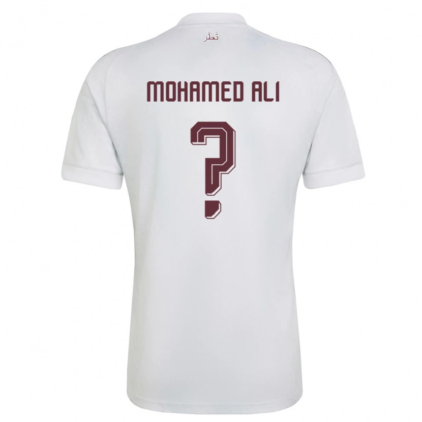 Danxen Dětské Katar Youssef Mohamed Ali #0 Bílá Vínová Daleko Hráčské Dresy 26-28 Dres