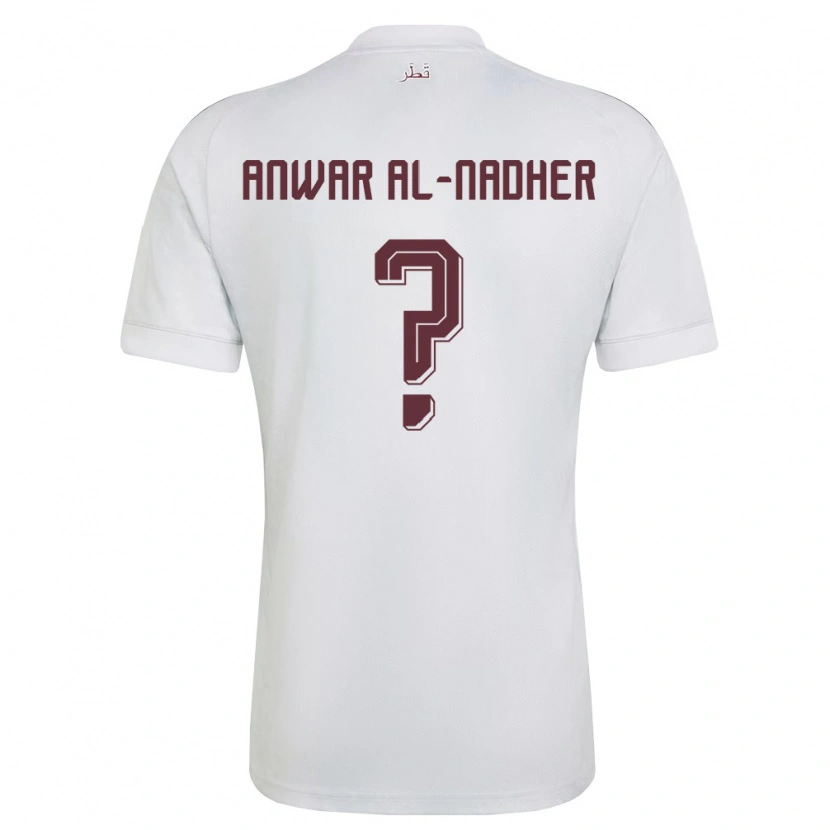 Danxen Dětské Katar Salman Anwar Al-Nadher #0 Bílá Vínová Daleko Hráčské Dresy 26-28 Dres