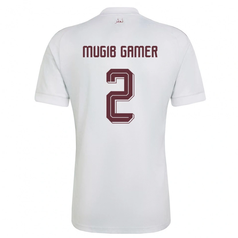 Danxen Dětské Katar Abdalla Mugib Gamer #2 Bílá Vínová Daleko Hráčské Dresy 26-28 Dres
