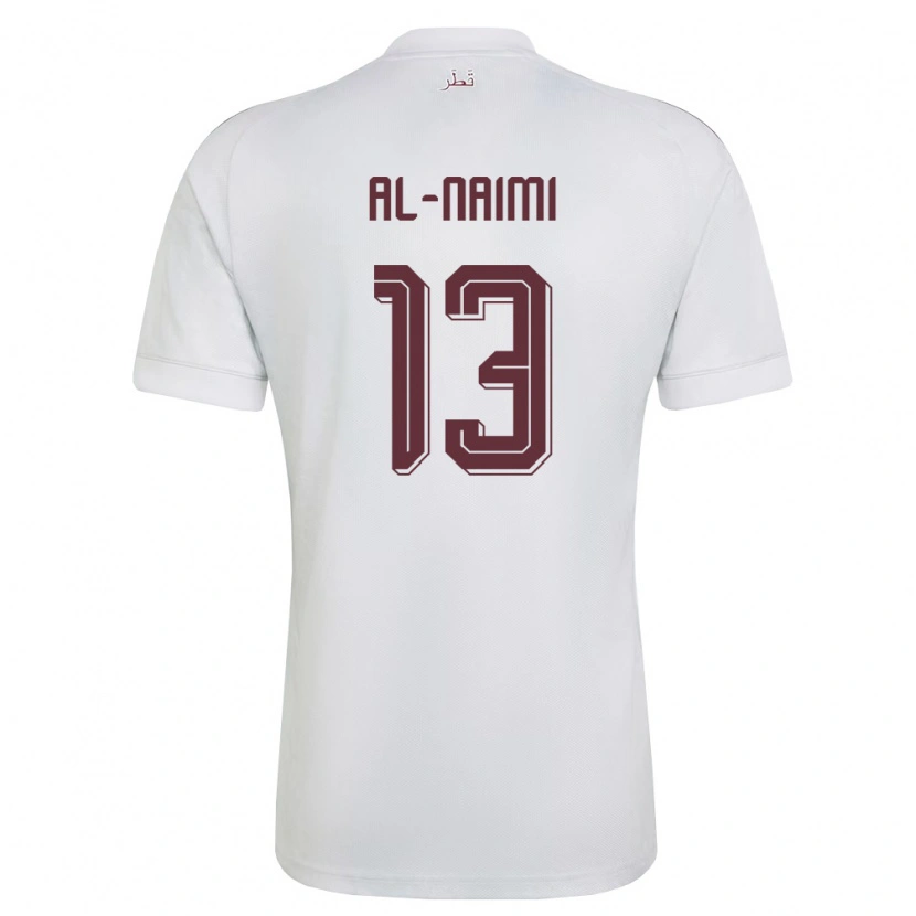 Danxen Dětské Katar Zahra Al Naimi #13 Bílá Vínová Daleko Hráčské Dresy 26-28 Dres