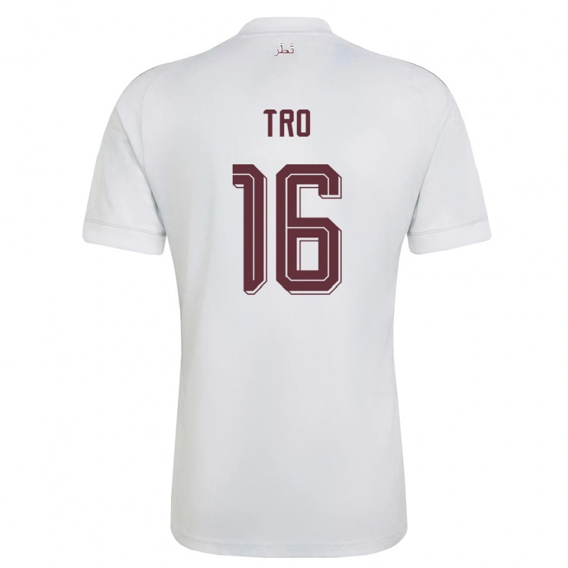 Danxen Dětské Katar Jaedon Tro #16 Bílá Vínová Daleko Hráčské Dresy 26-28 Dres