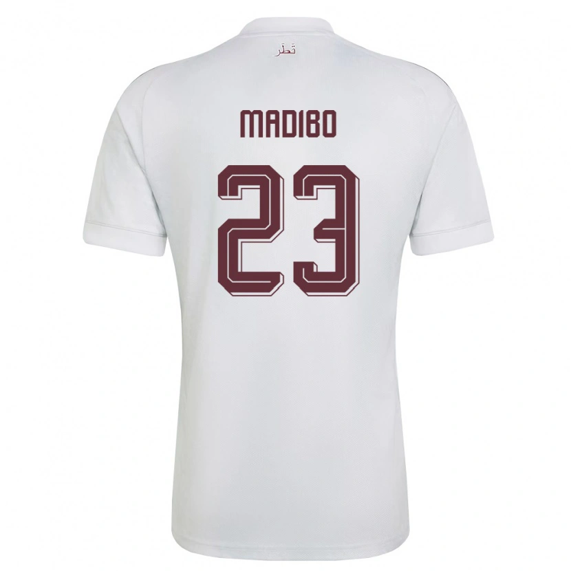 Danxen Dětské Katar Assim Madibo #23 Bílá Vínová Daleko Hráčské Dresy 26-28 Dres