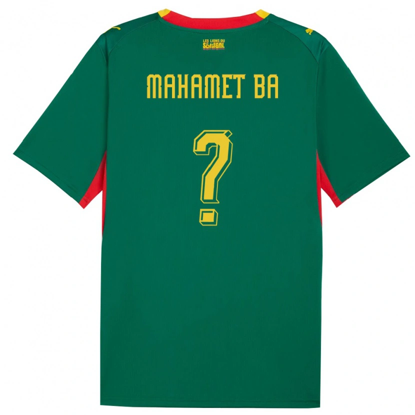 Danxen Dětské Senegal Mahamet Ba #0 Zelená Žlutá Červená Daleko Hráčské Dresy 26-28 Dres