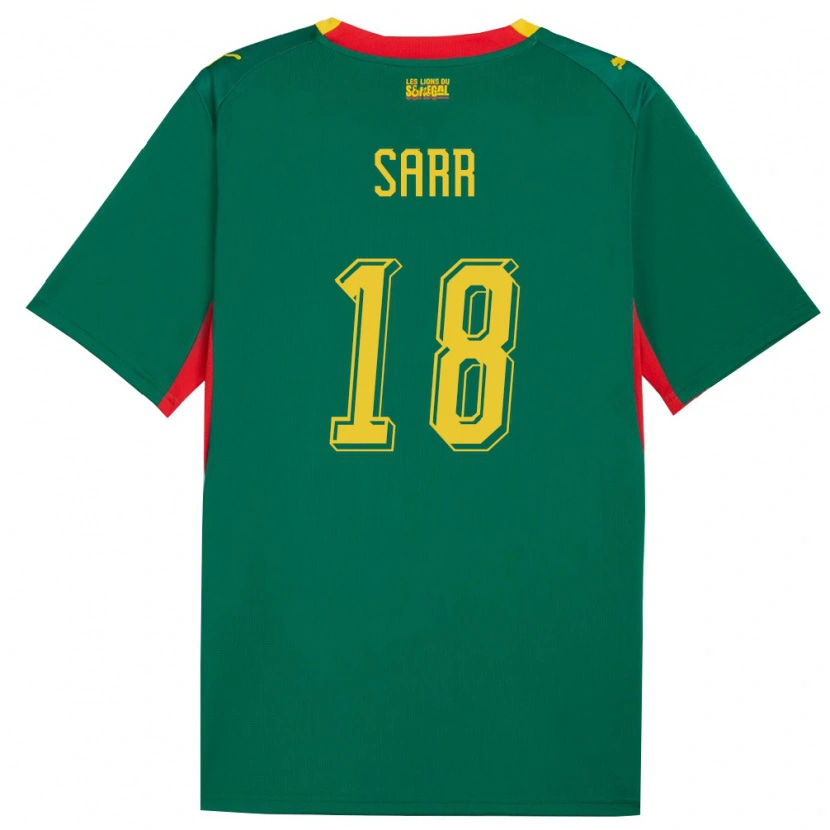 Danxen Dětské Senegal Ismaïla Sarr #18 Zelená Žlutá Červená Daleko Hráčské Dresy 26-28 Dres