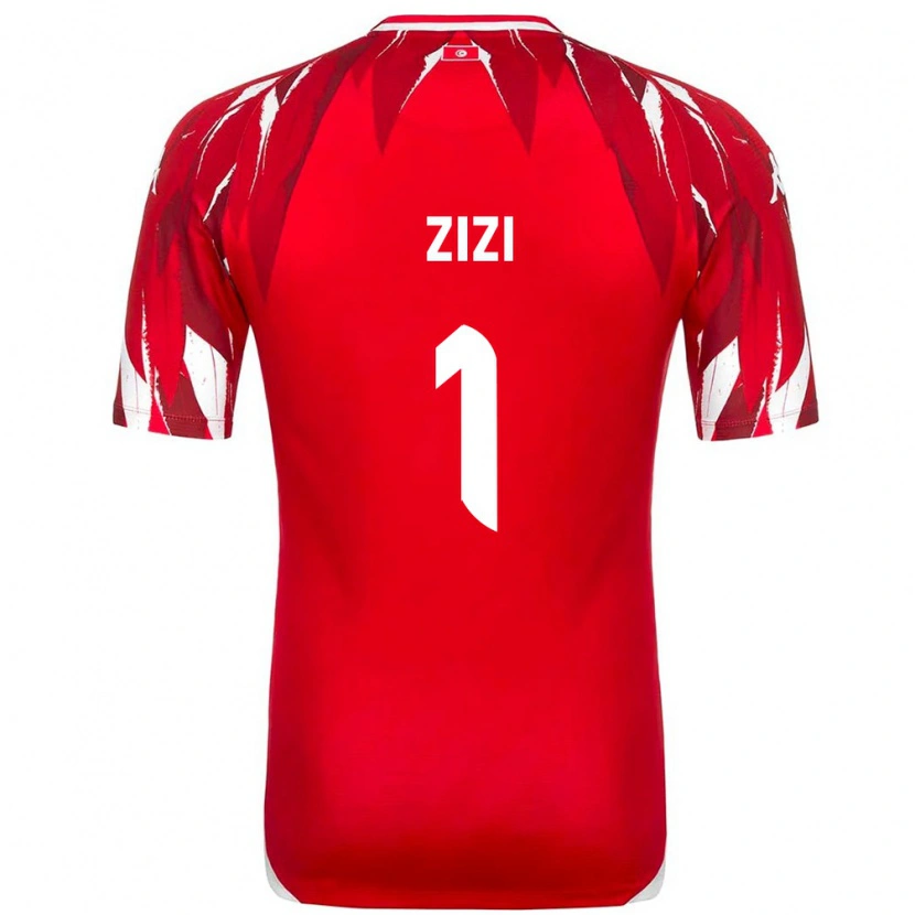Danxen Dětské Tunisko Nesrine Zizi #1 Červená Bílá Daleko Hráčské Dresy 26-28 Dres