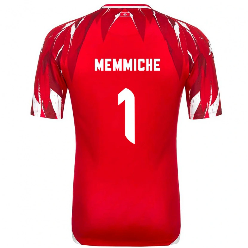 Danxen Dětské Tunisko Amanallah Memmiche #1 Červená Bílá Daleko Hráčské Dresy 26-28 Dres