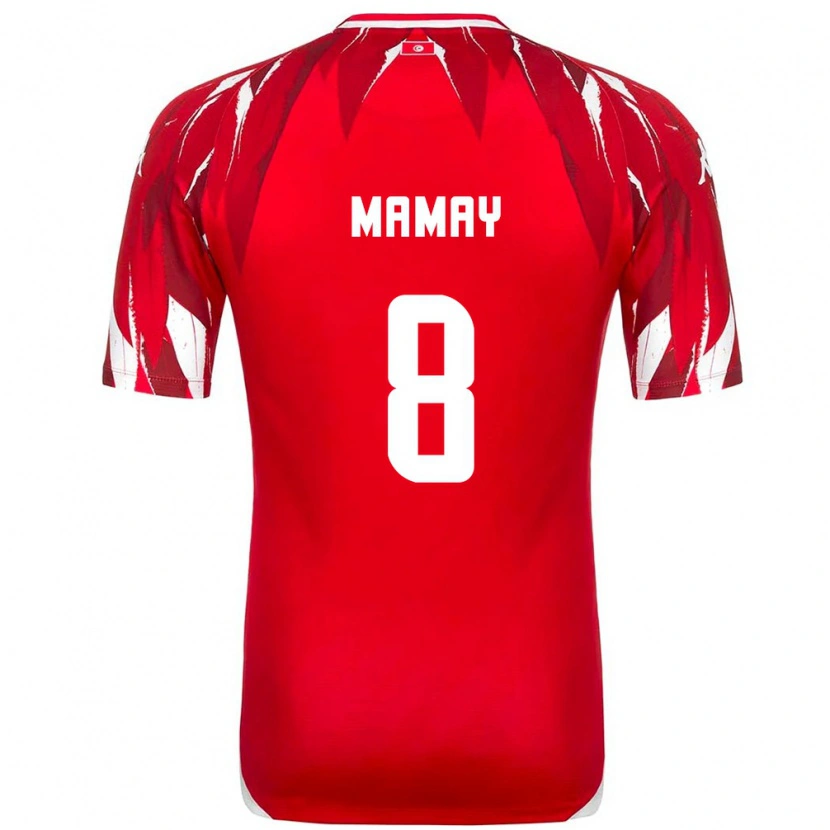 Danxen Dětské Tunisko Sabrine Mamay #8 Červená Bílá Daleko Hráčské Dresy 26-28 Dres