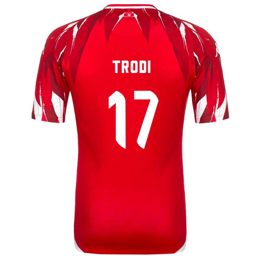Danxen Dětské Tunisko Imen Trodi #17 Červená Bílá Daleko Hráčské Dresy 26-28 Dres