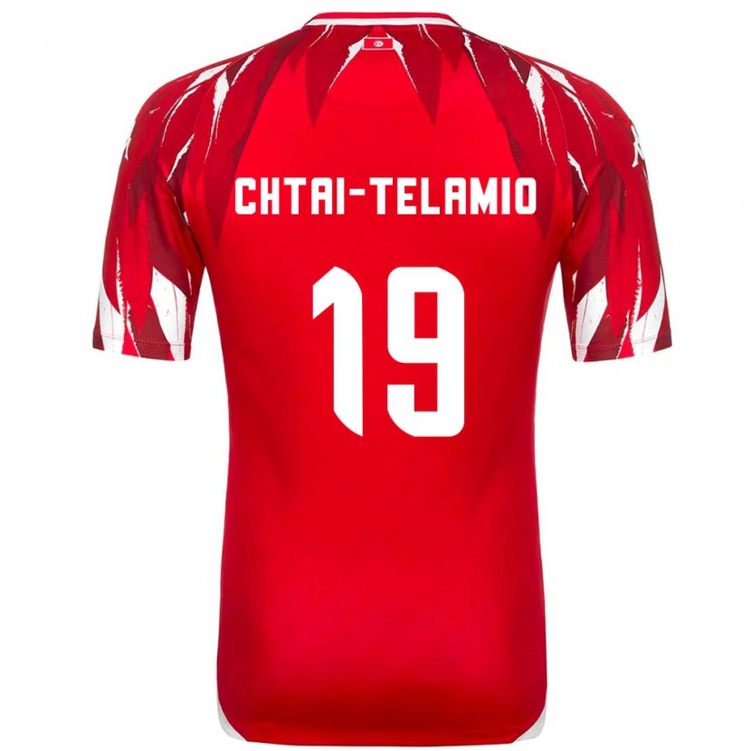 Danxen Dětské Tunisko Zayon Chtaï-Telamio #19 Červená Bílá Daleko Hráčské Dresy 26-28 Dres