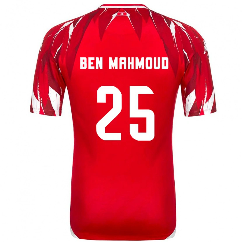 Danxen Dětské Tunisko Youssef Ben Mahmoud #25 Červená Bílá Daleko Hráčské Dresy 26-28 Dres