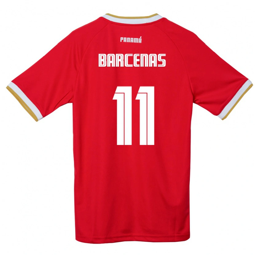 Danxen Pánské Panama Yoel Bárcenas #11 Červená Hnědá Bílá Domů Hráčské Dresy 26-28 Dres