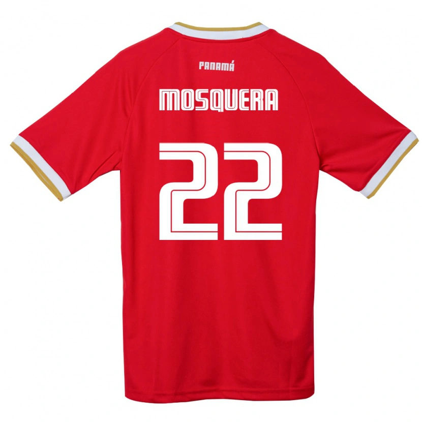 Danxen Pánské Panama Orlando Mosquera #22 Červená Hnědá Bílá Domů Hráčské Dresy 26-28 Dres