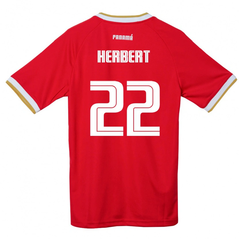 Danxen Pánské Panama Antony Herbert #22 Červená Hnědá Bílá Domů Hráčské Dresy 26-28 Dres