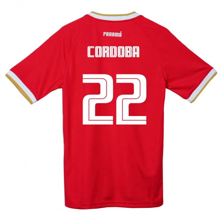 Danxen Pánské Panama Farissa Córdoba #22 Červená Hnědá Bílá Domů Hráčské Dresy 26-28 Dres
