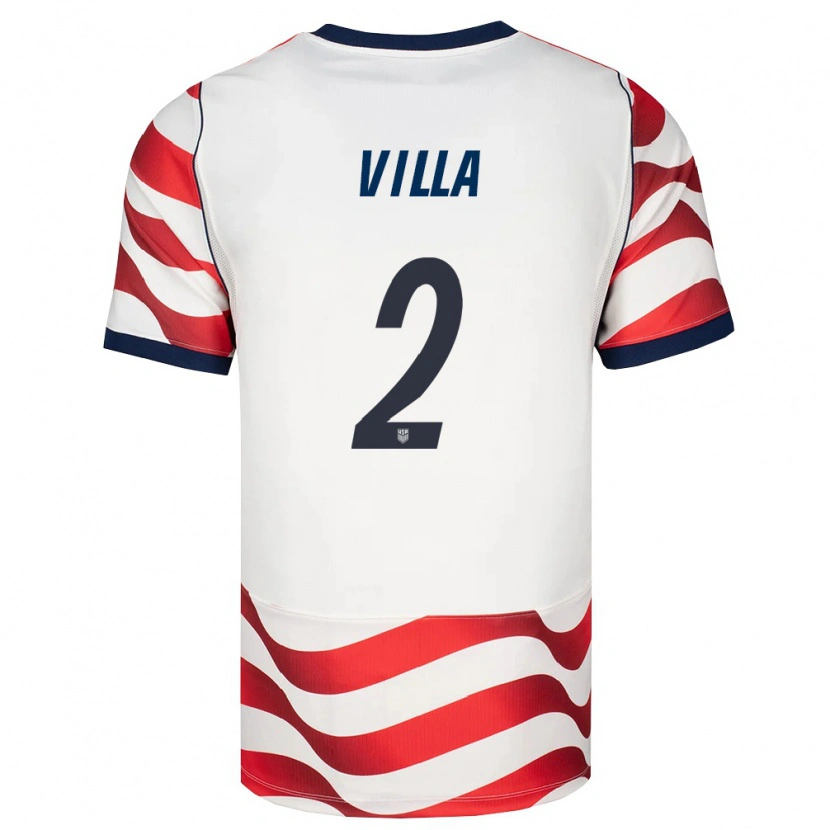 Danxen Pánské Spojené Státy Americké Gio Villa #2 Červená Bílá Černá Domů Hráčské Dresy 26-28 Dres