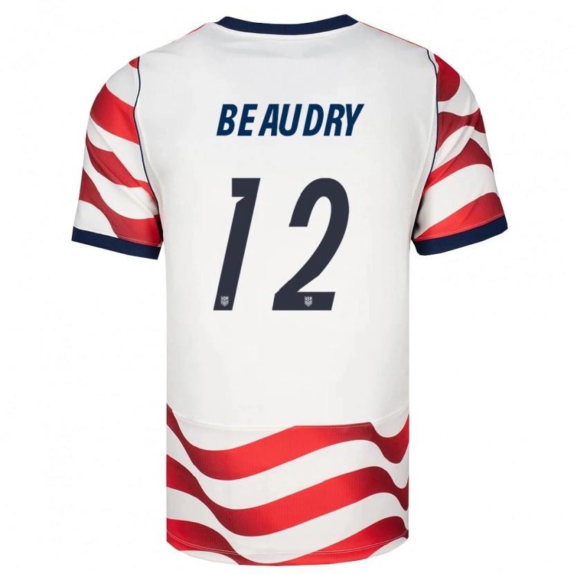 Danxen Pánské Spojené Státy Americké Adam Beaudry #12 Červená Bílá Černá Domů Hráčské Dresy 26-28 Dres