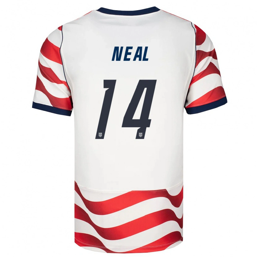 Danxen Pánské Spojené Státy Americké Jalen Neal #14 Červená Bílá Černá Domů Hráčské Dresy 26-28 Dres