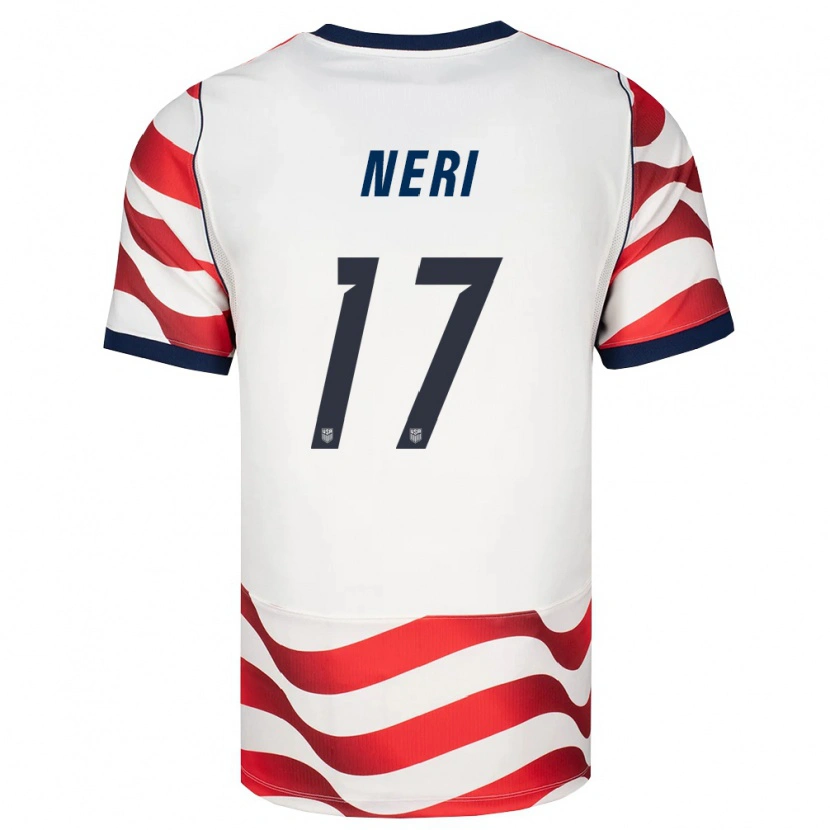 Danxen Pánské Spojené Státy Americké Rodrigo Neri #17 Červená Bílá Černá Domů Hráčské Dresy 26-28 Dres