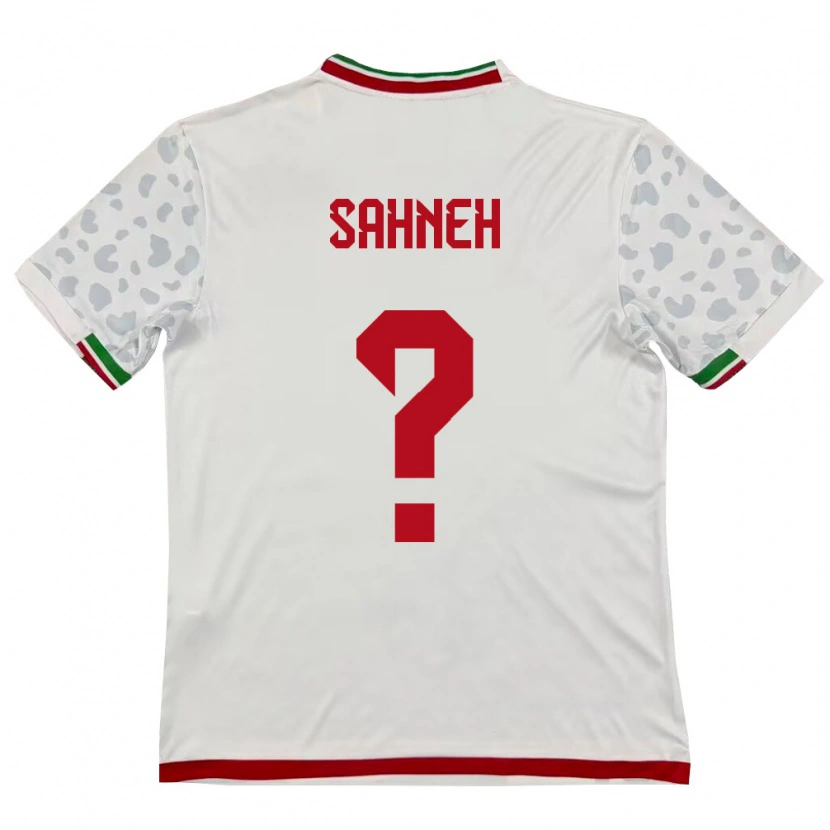 Danxen Pánské Írán Mehdi Sahneh #0 Bílá Červená Domů Hráčské Dresy 26-28 Dres