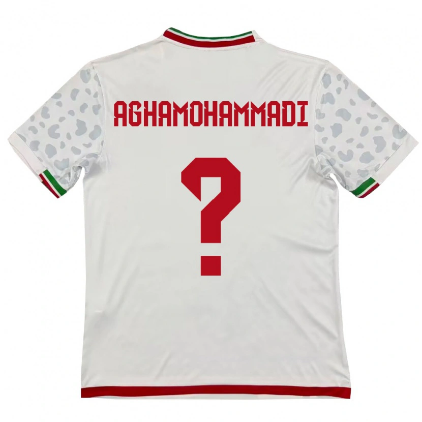 Danxen Pánské Írán Mehrdad Aghamohammadi #0 Bílá Červená Domů Hráčské Dresy 26-28 Dres