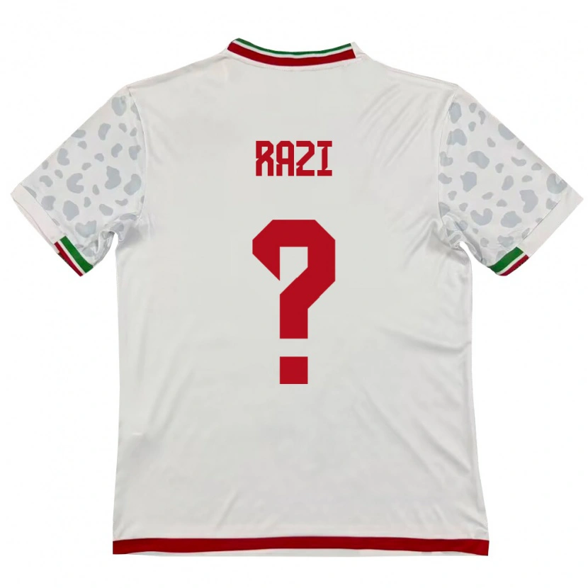 Danxen Pánské Írán Vihan Razi #0 Bílá Červená Domů Hráčské Dresy 26-28 Dres