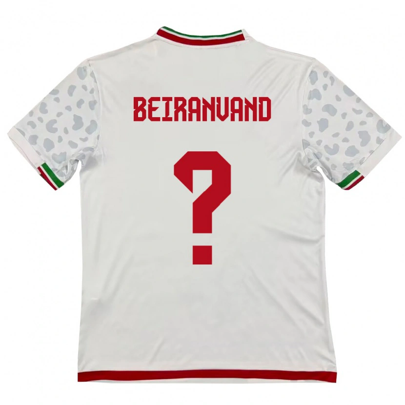Danxen Pánské Írán Amirali Beiranvand #0 Bílá Červená Domů Hráčské Dresy 26-28 Dres