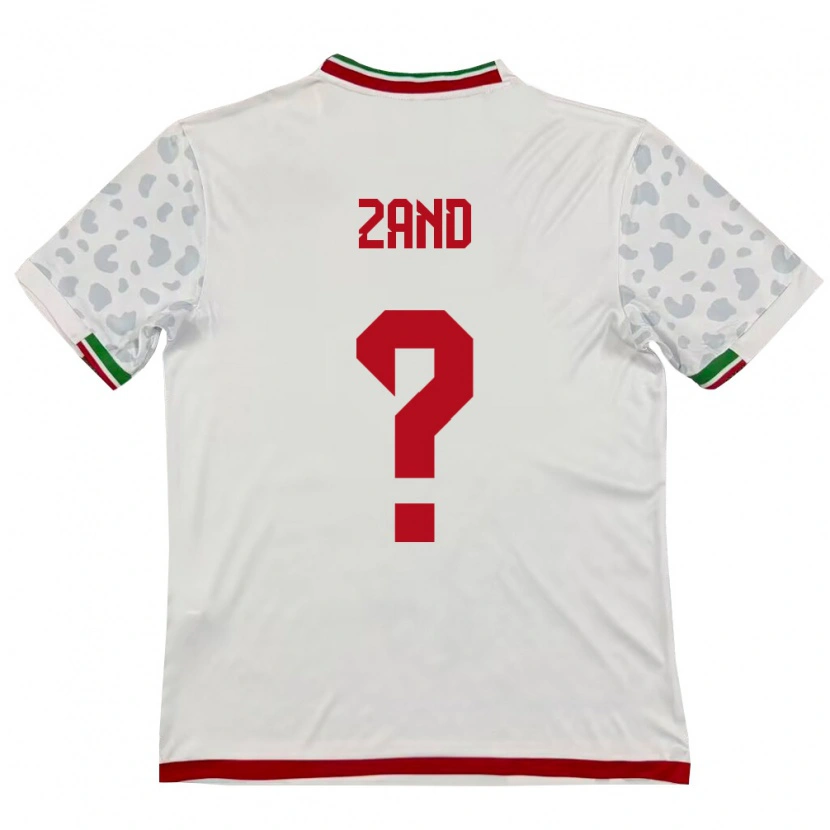 Danxen Pánské Írán Ahoora Zand #0 Bílá Červená Domů Hráčské Dresy 26-28 Dres