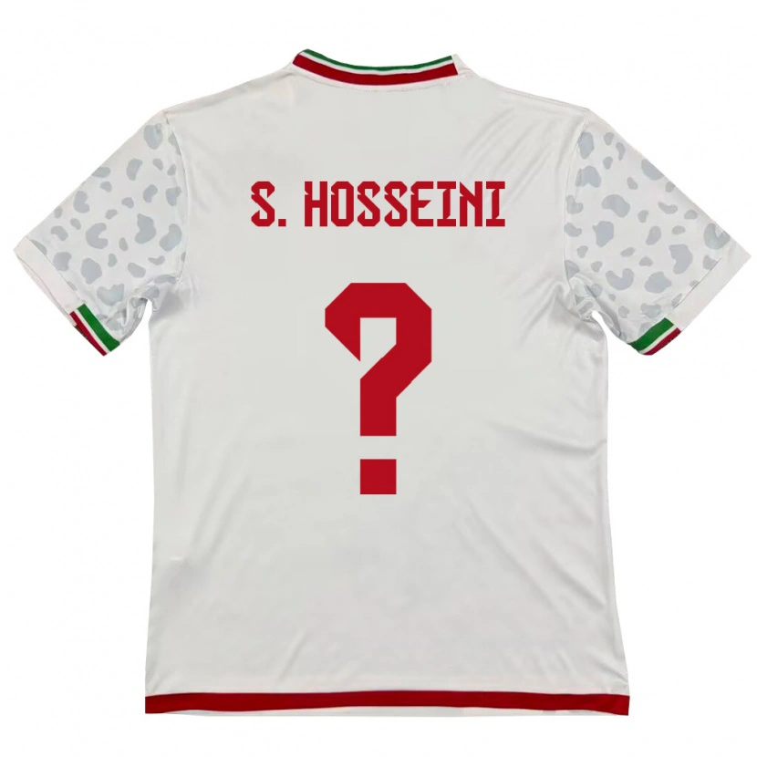 Danxen Pánské Írán Seyed Mohammadjavad Hosseini #0 Bílá Červená Domů Hráčské Dresy 26-28 Dres