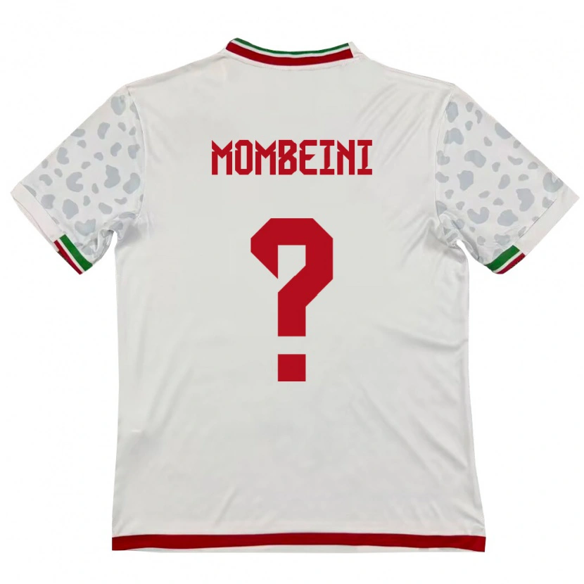 Danxen Pánské Írán Mohammadamin Mombeini #0 Bílá Červená Domů Hráčské Dresy 26-28 Dres
