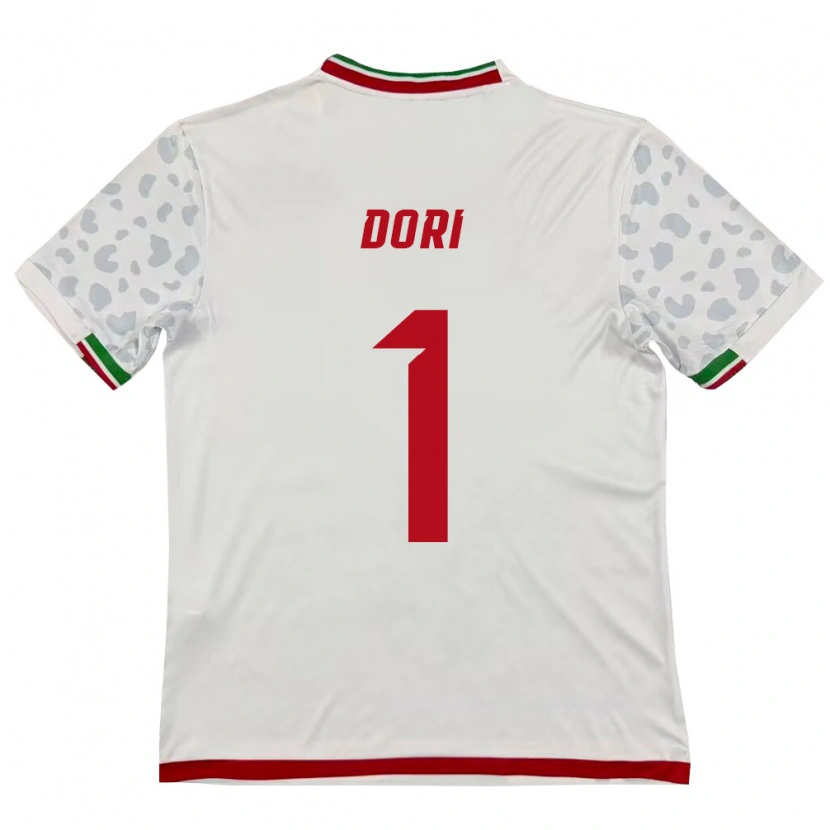Danxen Pánské Írán Bardia Dori #1 Bílá Červená Domů Hráčské Dresy 26-28 Dres