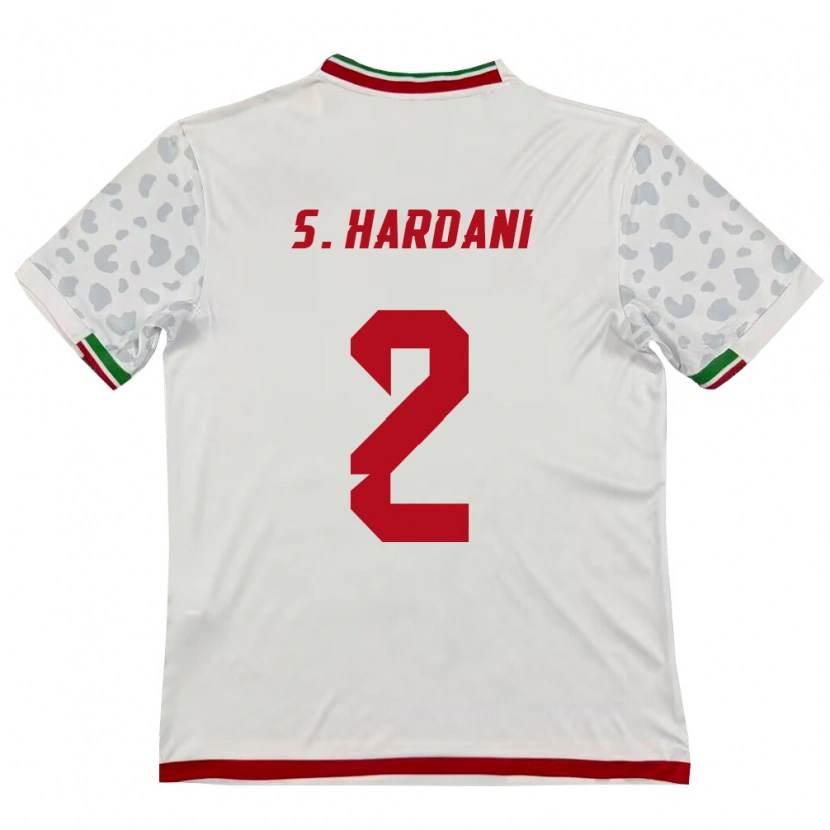 Danxen Pánské Írán Saleh Hardani #2 Bílá Červená Domů Hráčské Dresy 26-28 Dres