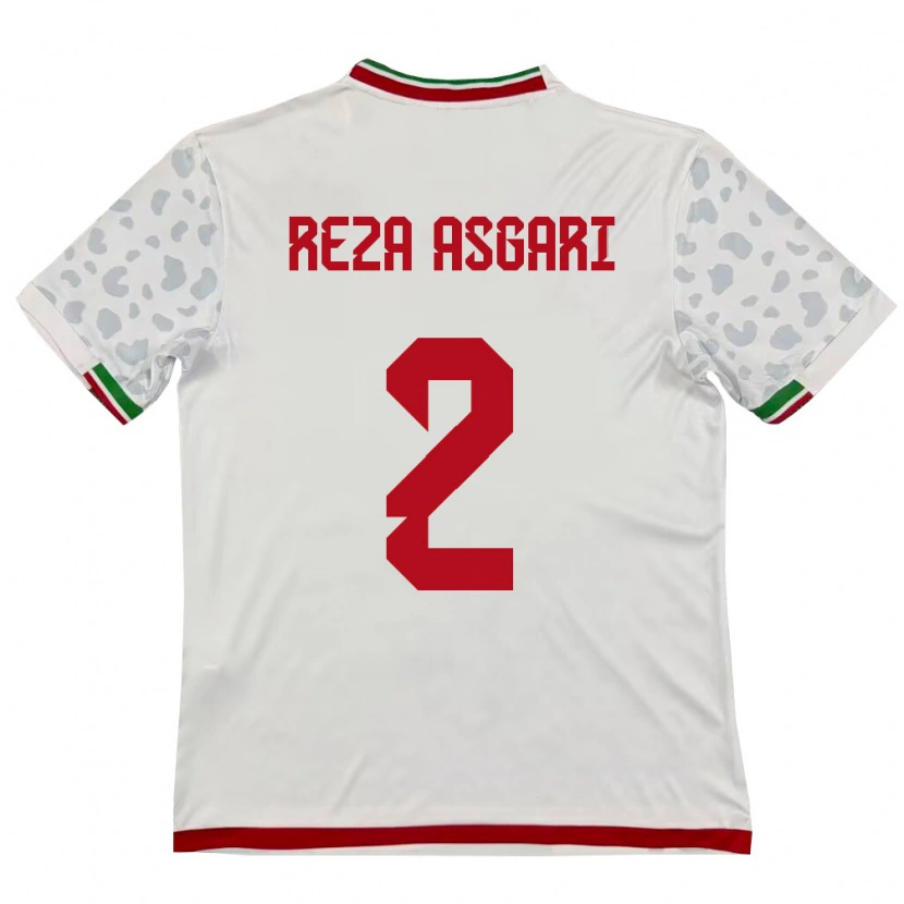 Danxen Pánské Írán Mohammad Reza Asgari #2 Bílá Červená Domů Hráčské Dresy 26-28 Dres