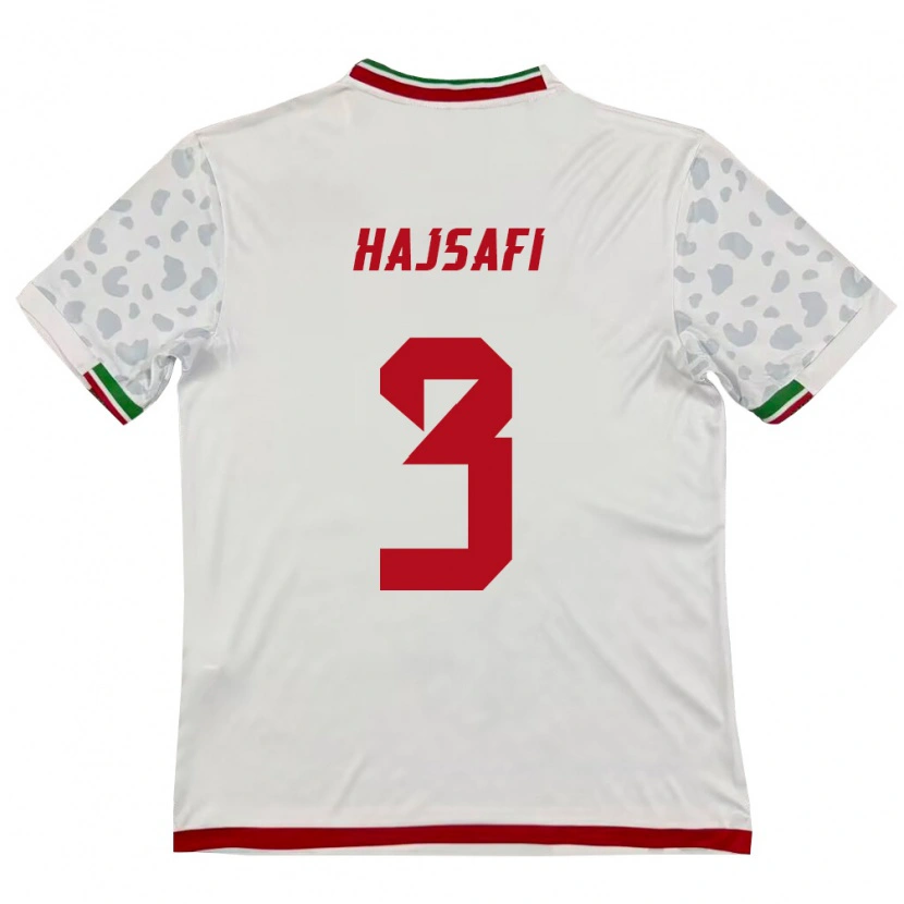 Danxen Pánské Írán Ehsan Hajsafi #3 Bílá Červená Domů Hráčské Dresy 26-28 Dres