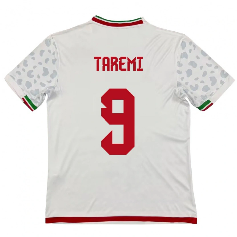 Danxen Pánské Írán Mehdi Taremi #9 Bílá Červená Domů Hráčské Dresy 26-28 Dres