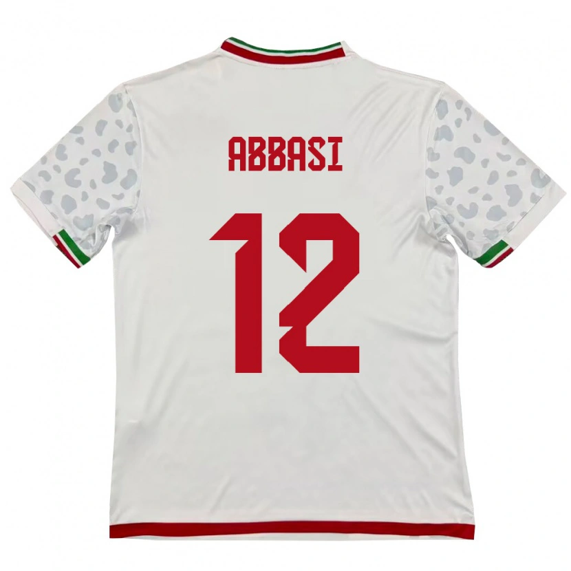 Danxen Pánské Írán Armin Abbasi #12 Bílá Červená Domů Hráčské Dresy 26-28 Dres
