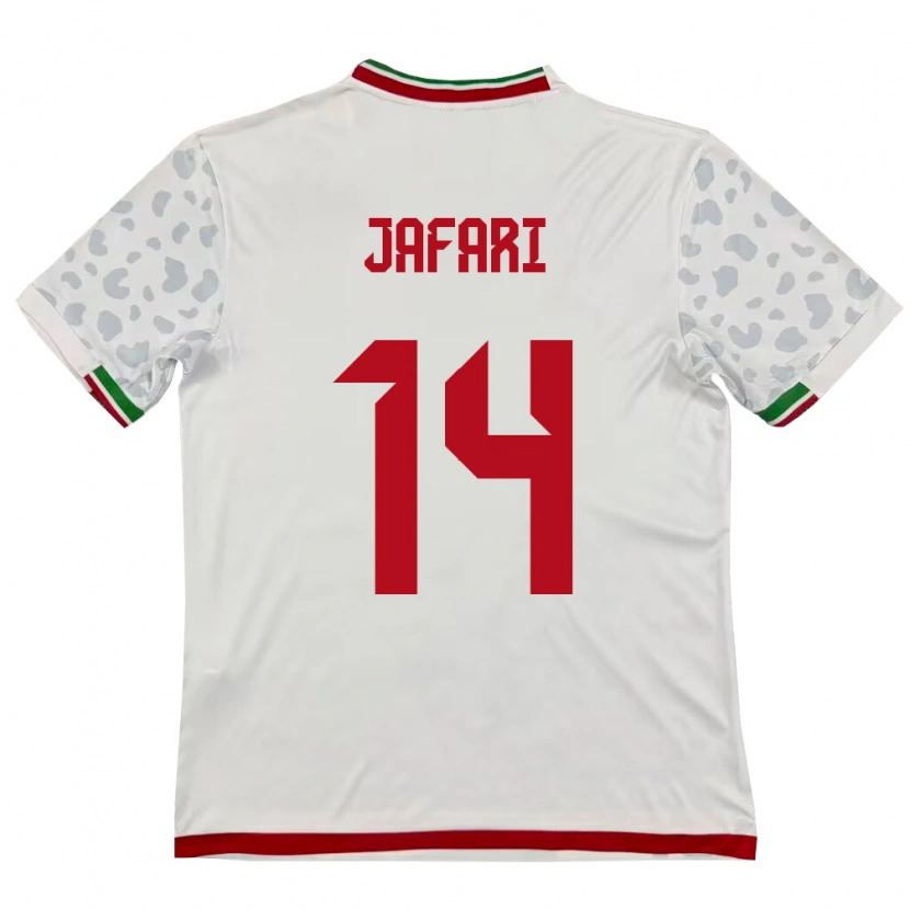 Danxen Pánské Írán Farhan Jafari #14 Bílá Červená Domů Hráčské Dresy 26-28 Dres