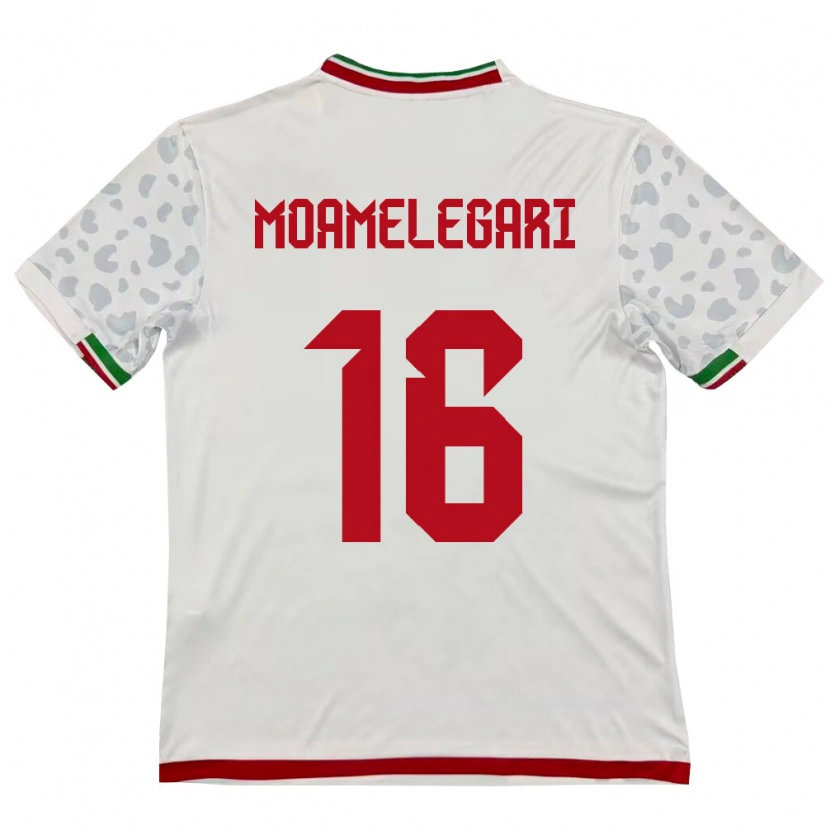 Danxen Pánské Írán Farzin Moamelegari #16 Bílá Červená Domů Hráčské Dresy 26-28 Dres