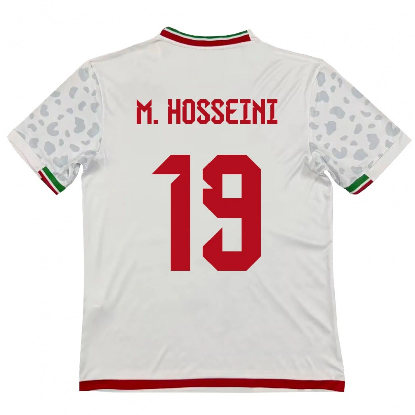 Danxen Pánské Írán Majid Hosseini #19 Bílá Červená Domů Hráčské Dresy 26-28 Dres