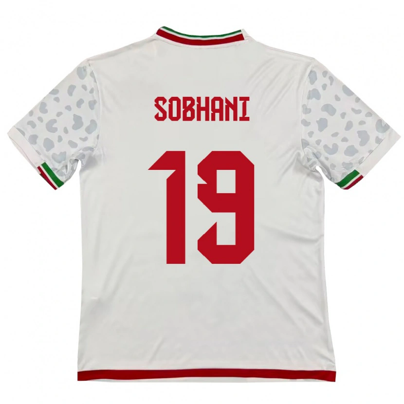 Danxen Pánské Írán Ali Sobhani #19 Bílá Červená Domů Hráčské Dresy 26-28 Dres