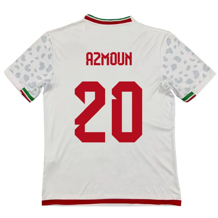Danxen Pánské Írán Sardar Azmoun #20 Bílá Červená Domů Hráčské Dresy 26-28 Dres