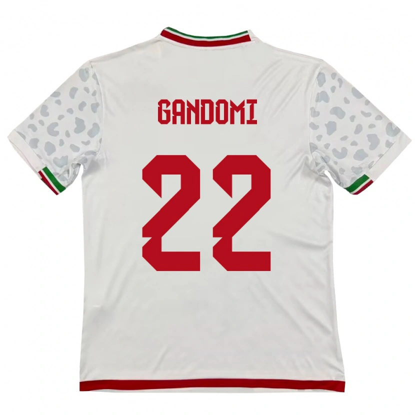 Danxen Pánské Írán Mohammad Gandomi #22 Bílá Červená Domů Hráčské Dresy 26-28 Dres
