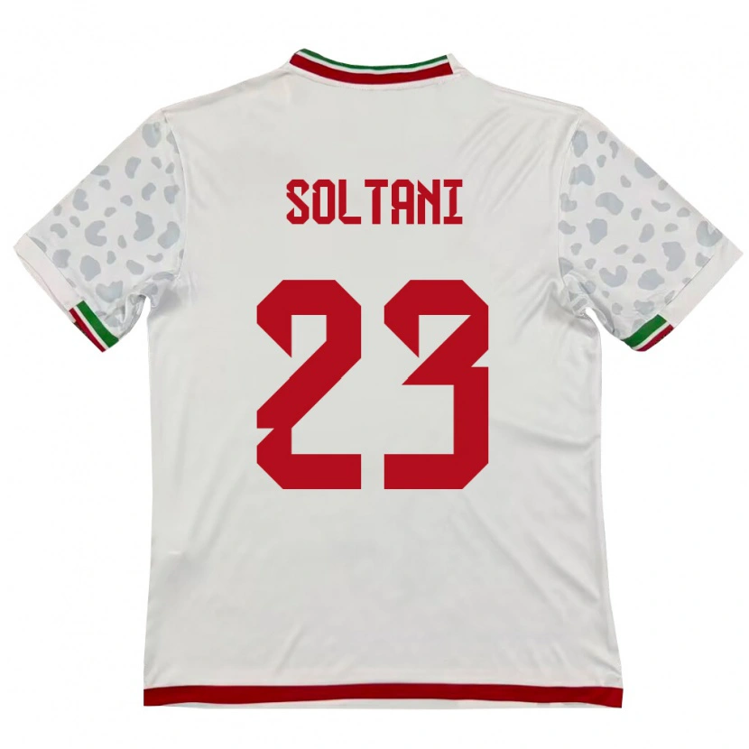 Danxen Pánské Írán Raouf Soltani #23 Bílá Červená Domů Hráčské Dresy 26-28 Dres
