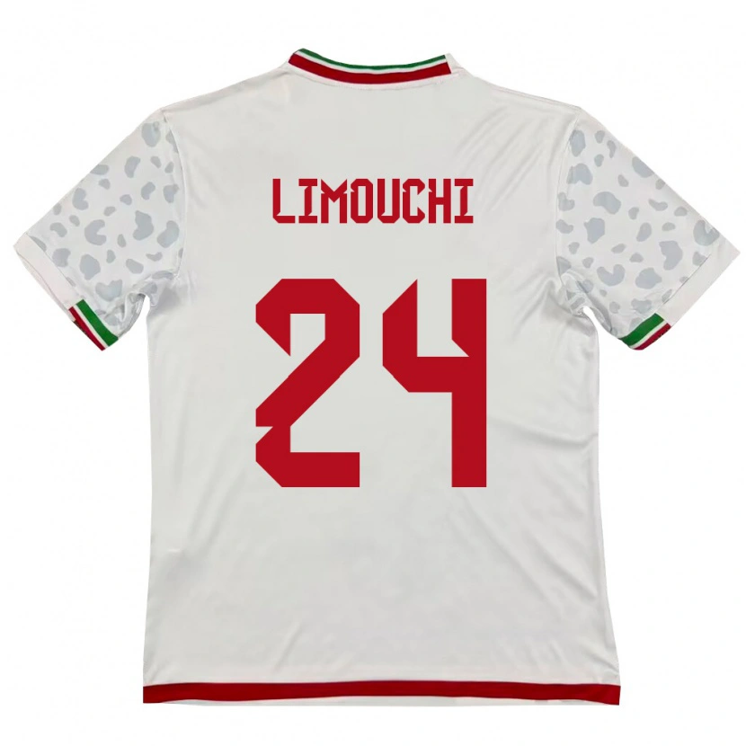 Danxen Pánské Írán Mehdi Limouchi #24 Bílá Červená Domů Hráčské Dresy 26-28 Dres