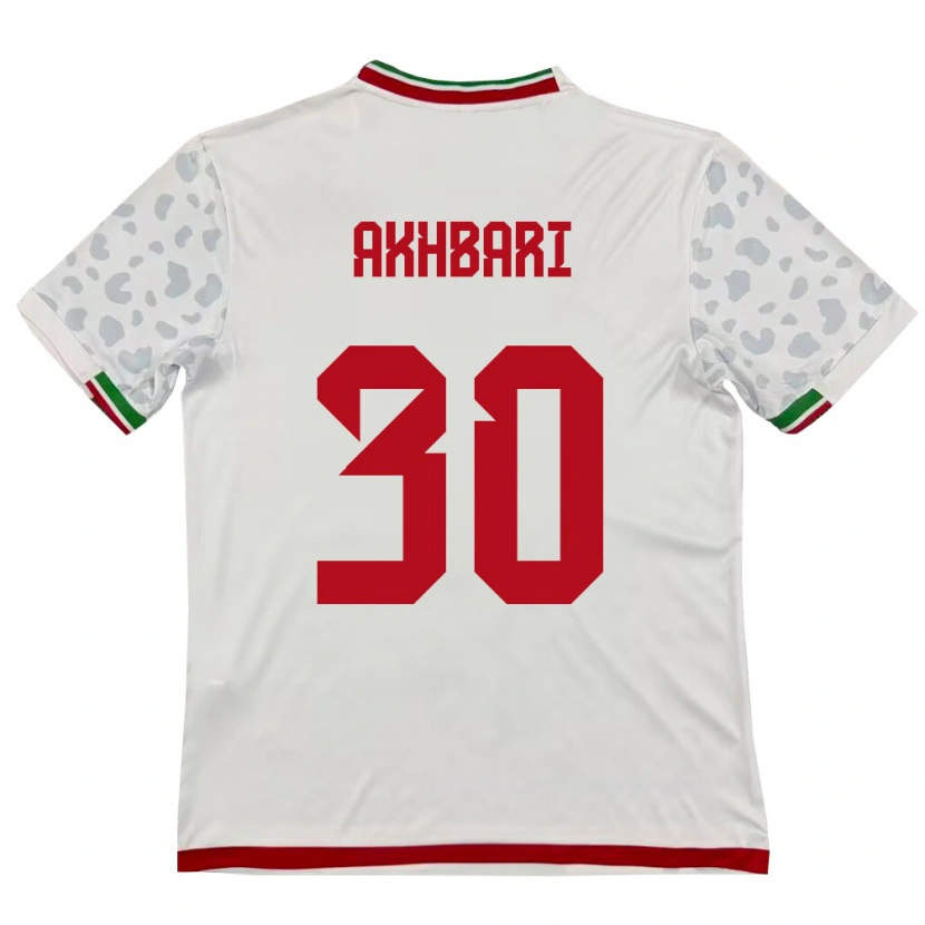 Danxen Pánské Írán Mohammadreza Akhbari #30 Bílá Červená Domů Hráčské Dresy 26-28 Dres