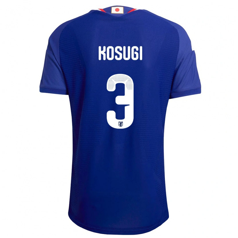 Danxen Pánské Japonsko Keita Kosugi #3 Modrá Bílá Červená Domů Hráčské Dresy 26-28 Dres