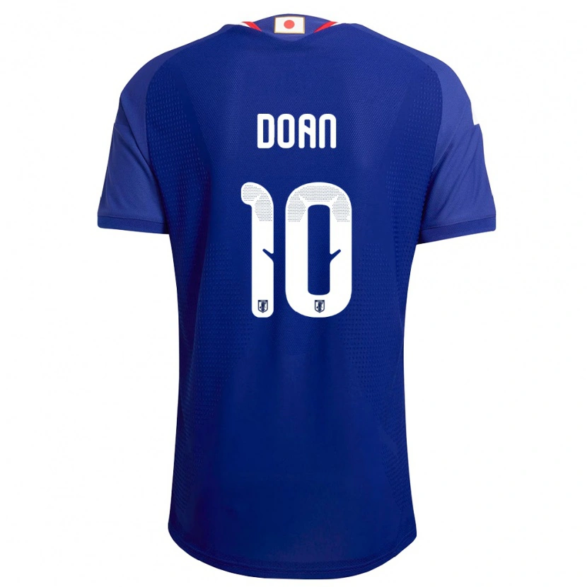 Danxen Pánské Japonsko Ritsu Doan #10 Modrá Bílá Červená Domů Hráčské Dresy 26-28 Dres