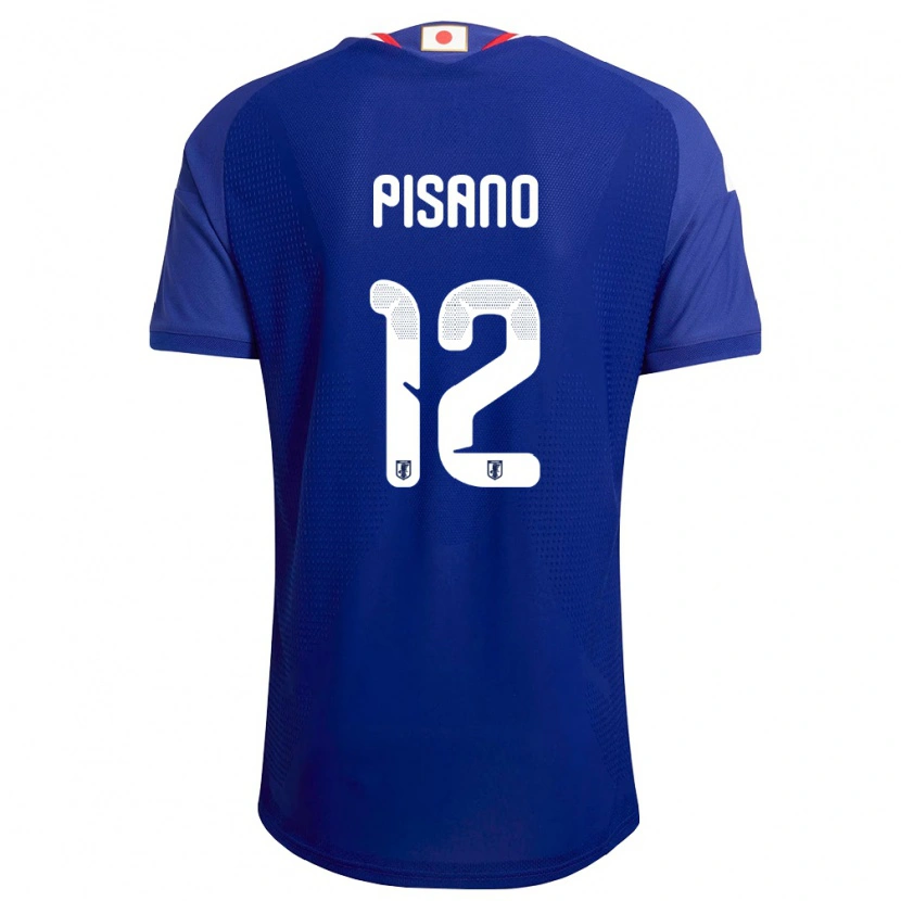 Danxen Pánské Japonsko Alexandre Pisano #12 Modrá Bílá Červená Domů Hráčské Dresy 26-28 Dres