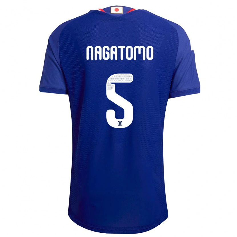 Danxen Pánské Japonsko Yuto Nagatomo #5 Modrá Bílá Červená Domů Hráčské Dresy 26-28 Dres